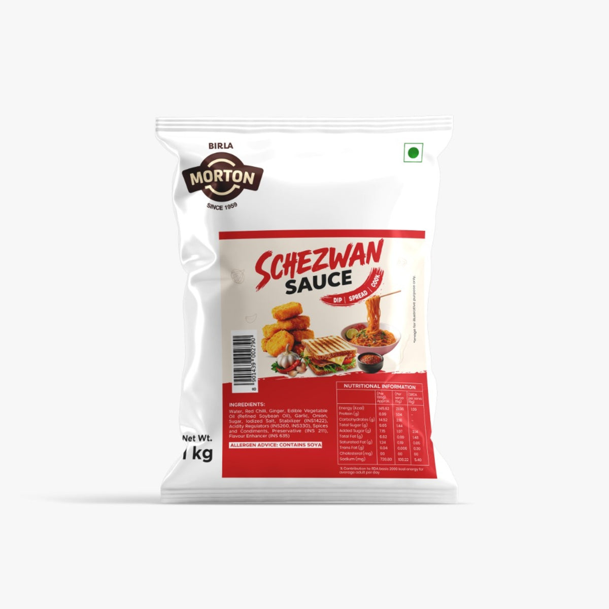 Morton Schezwan Sauce – 1 kg Pouch | 12 kg Carton