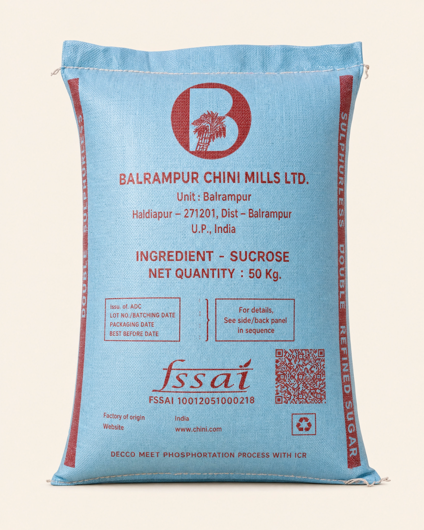 Balrampur Chini Mills L30 Refined Sugar — Wholesale Supply